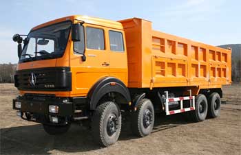 Самосвал ND3315DJ 8x4 технология Mercedes BEIFANG BENCHI (North Benz) Китай